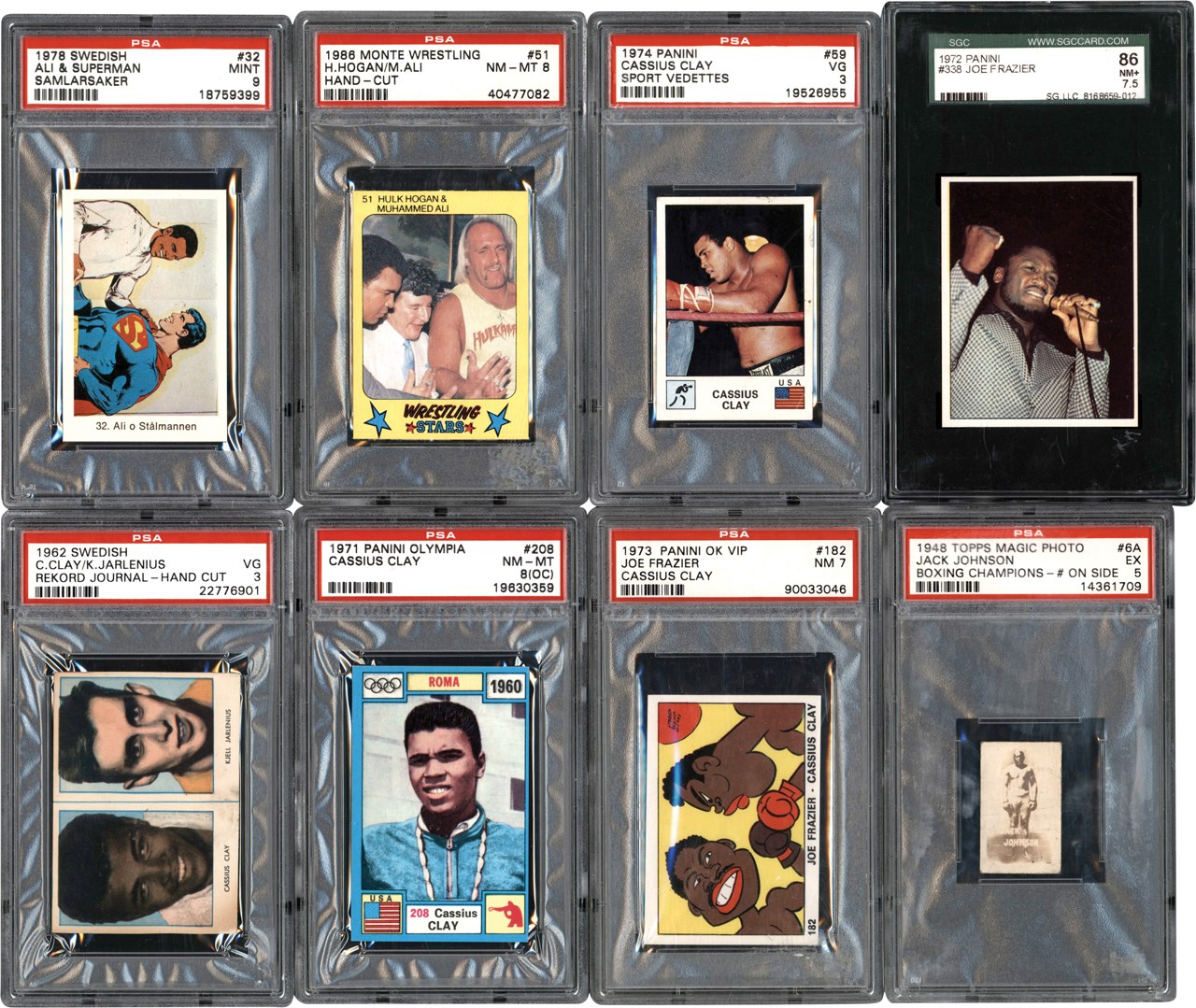 - 1942-2012 Boxing Card Collection (90) PSA/SGC