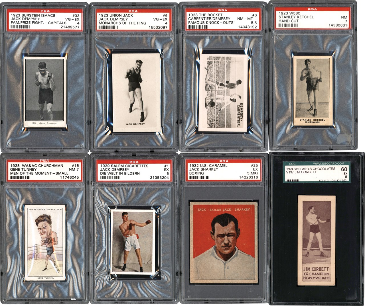 - 1923-1938 Boxing Card Collection (162) All PSA/SGC