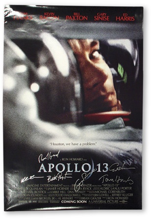 Movies - Autographed “Apollo 13” One Sheet Movie Posters (9)