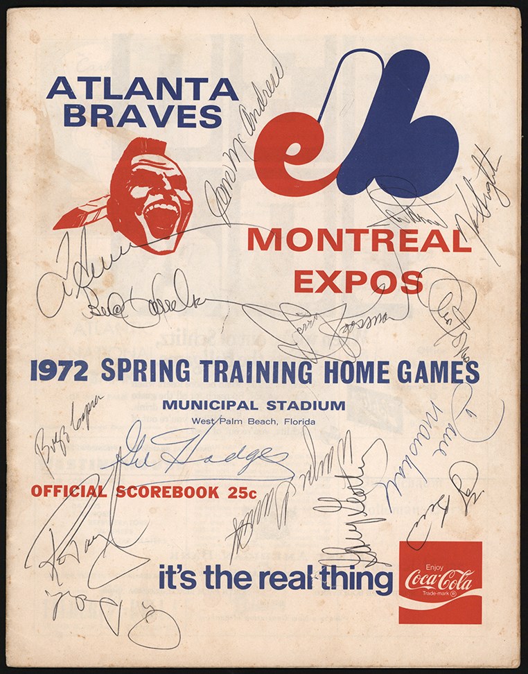 - 1972 New York Mets Signed Spring Training Program w/Gil Hodges - One of the Last Items Signed by Hodges (JSA)