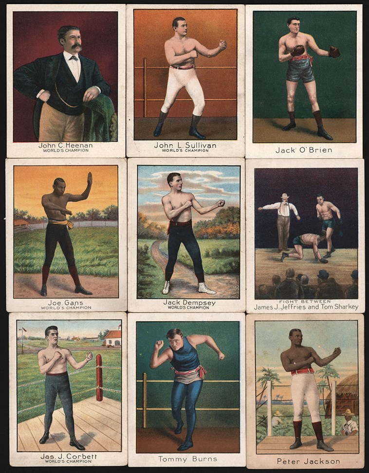 - 1910 T220 Mecca & Tolstoi Boxing Card Collection (484) w/(36) Silver Border