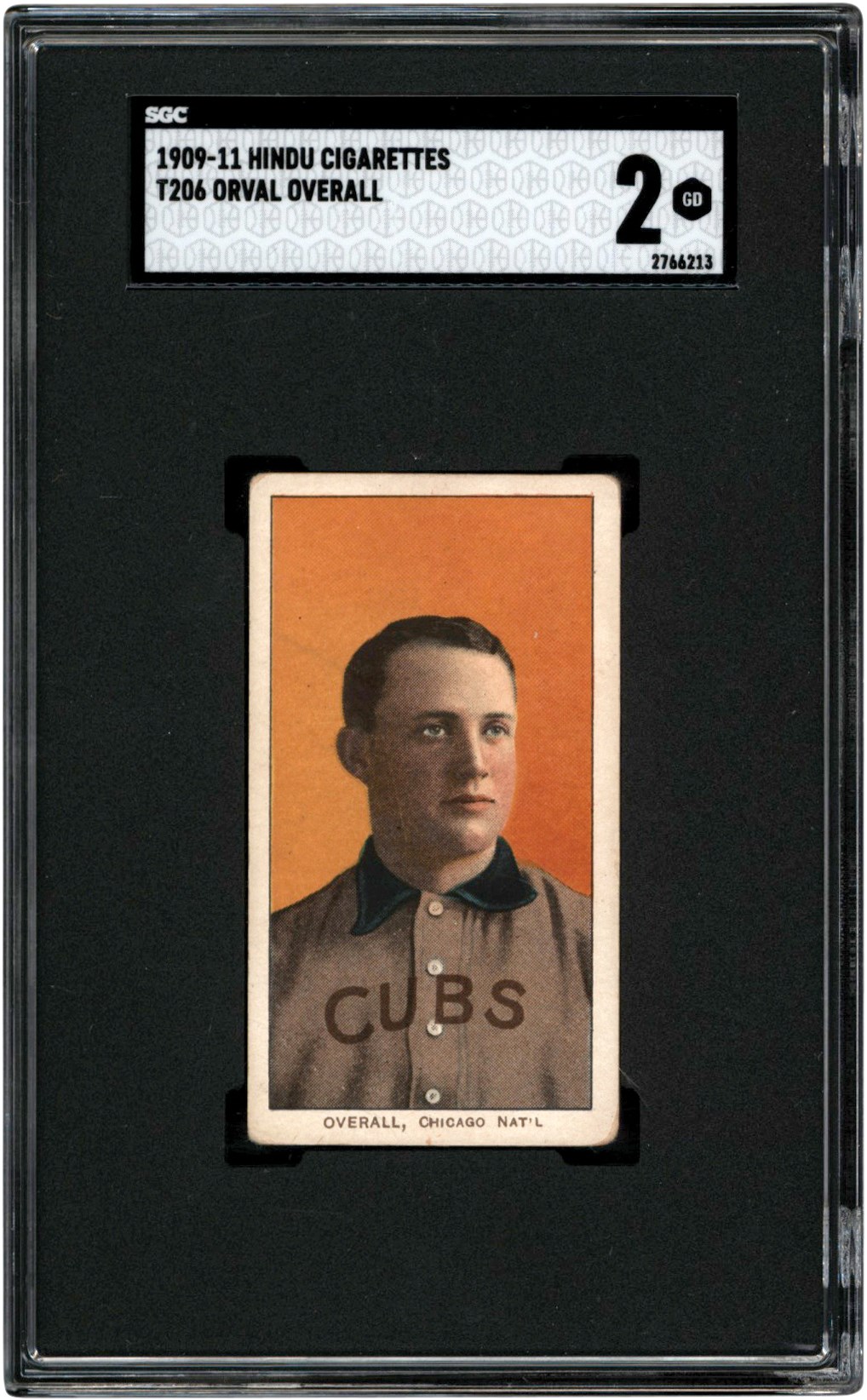 - 909-1911 T206 Orval Overall Hindu Back Card SGC GD 2