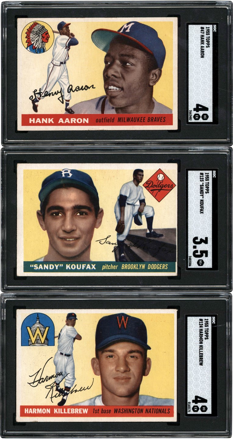 - 1955 Topps Baseball Complete Set w/Duplicates (213)