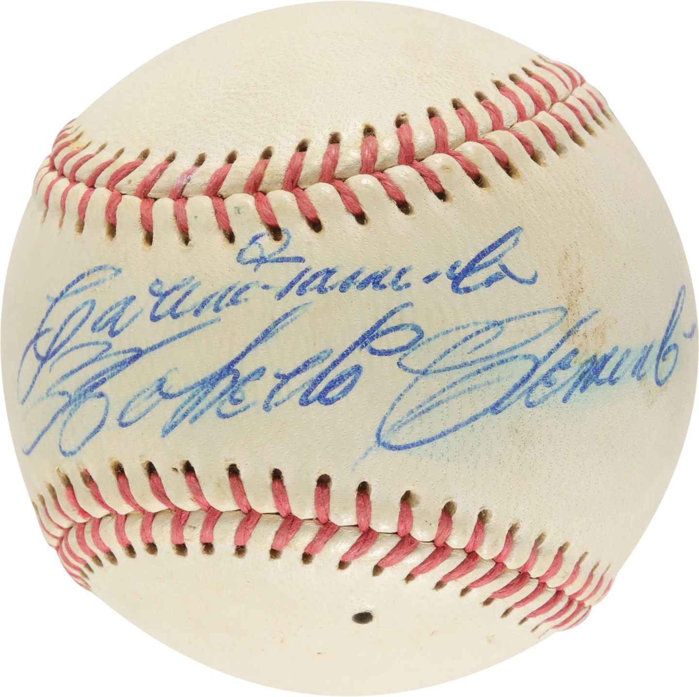 - Gorgeous Roberto Clemente Single-Signed Baseball PSA NM-MT 8 Autograph