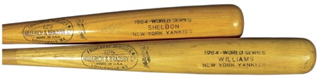 NY Yankees, Giants & Mets - 1964 Game Used World Series Bats (2)
