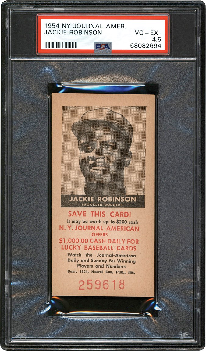 - 1954 NY Journal American Jackie Robinson PSA VG-EX+ 4.5