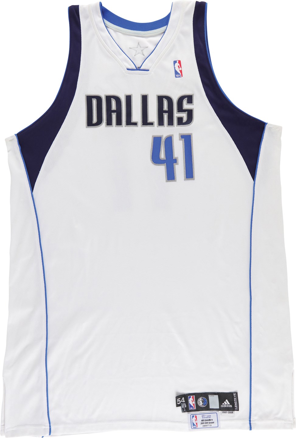 - 3/1/09 Dirk Nowitzki "Double-Double" Dallas Mavericks Game Worn Jersey (MeiGray, Team LOA & Photo-Matched)
