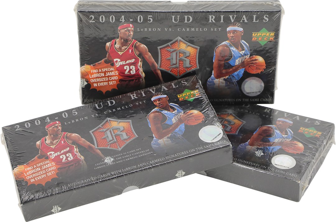 Unopened Boxes, Packs And Cases - 2004-2005 UD Rivals Basketball Boxes LeBron vs. Carmelo (3)