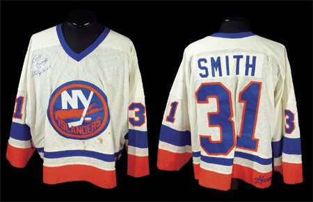 Hockey Sweaters - 1980’s Billy Smith New York Islanders Game Worn Jersey