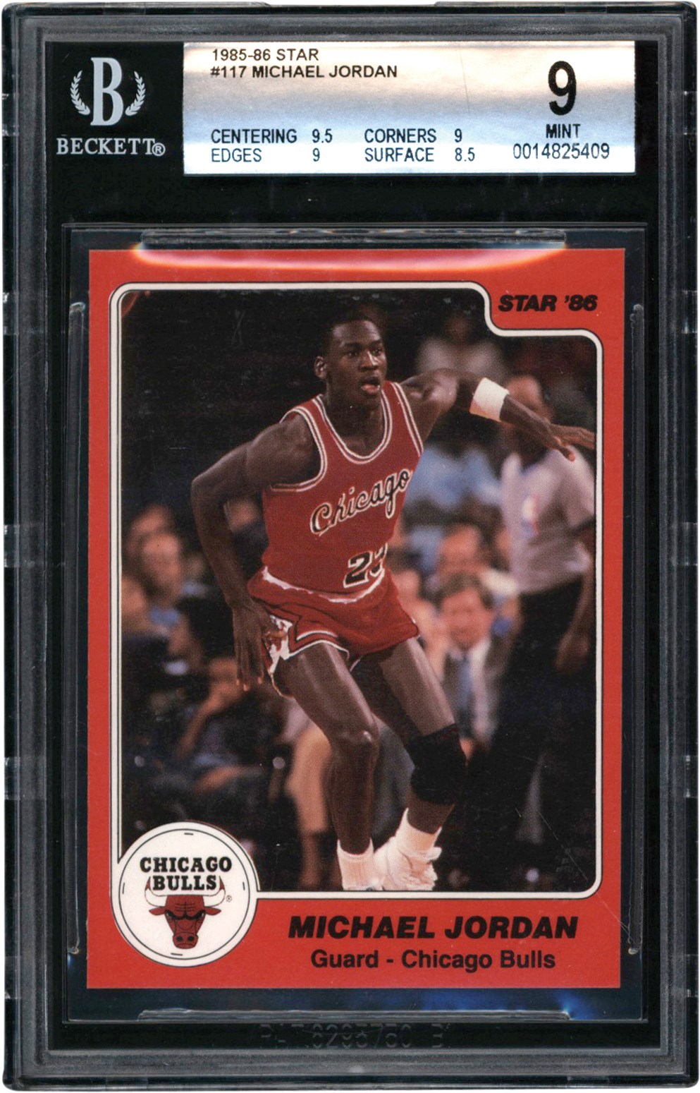 Basketball Cards - 1985 Star #117 Michael Jordan BGS MINT 9
