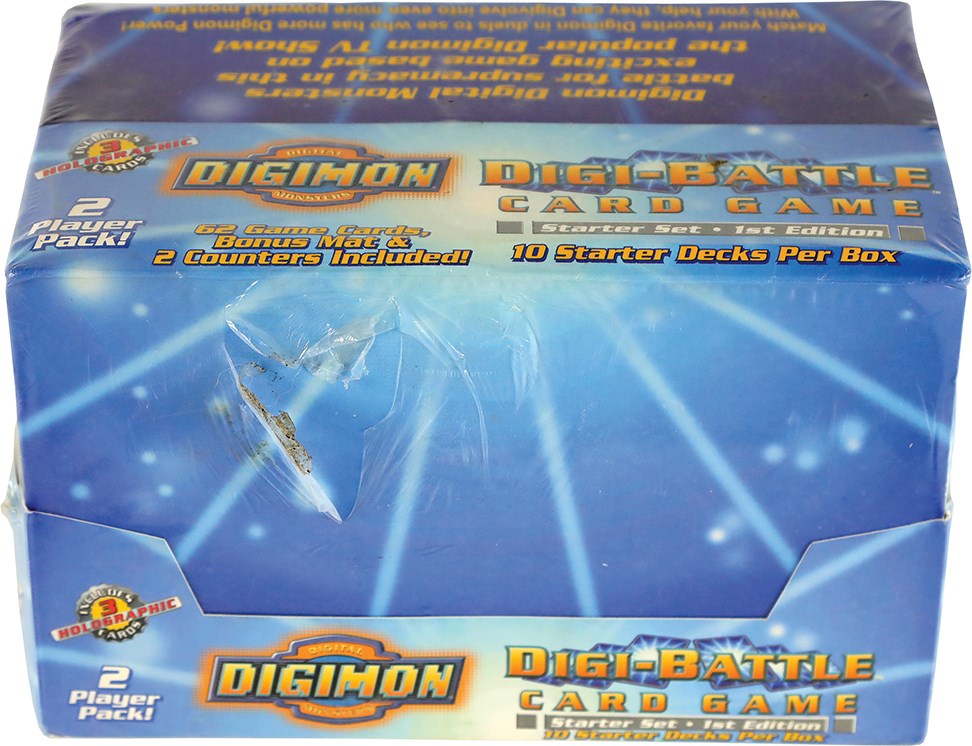- 2000 Upper Deck Digimon Digi-Battle 1st Edition 10 Starter Deck Sealed Box