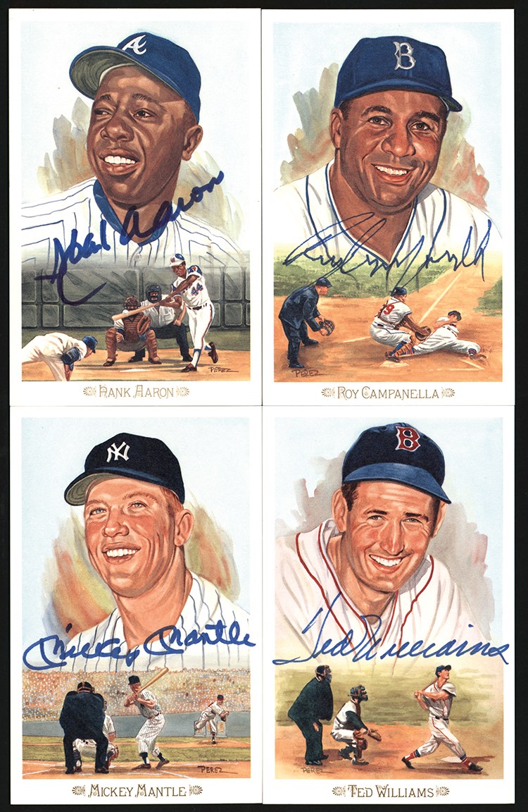 Baseball Autographs - 1989 Perez Steele 50th Anniversary Celebration Signed Set in Presentation Box w/Roy Campanella