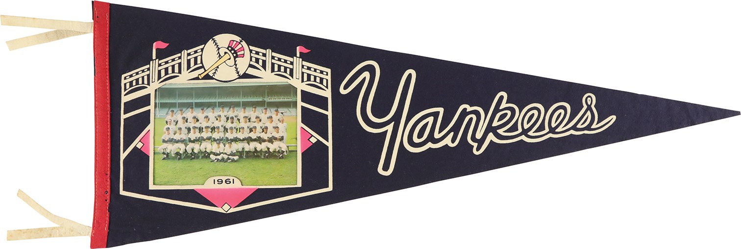 - 1961 New York Yankees Photo Pennant