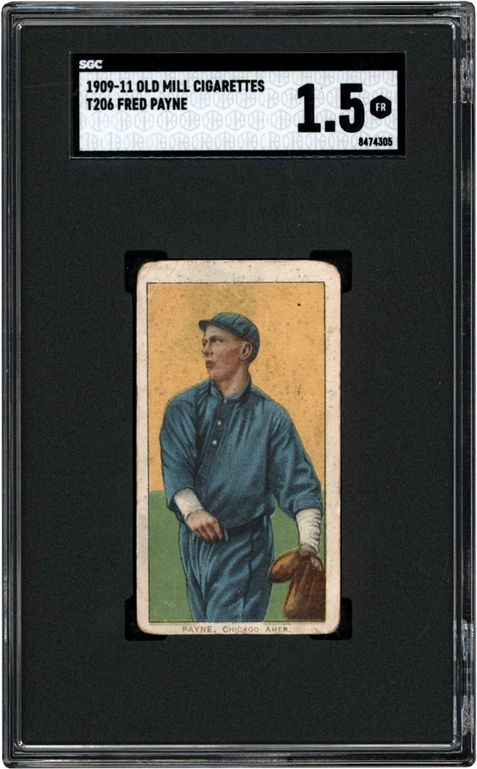 - 909-1911 T206 Fred Payne Old Mill Card SGC FR 1.5