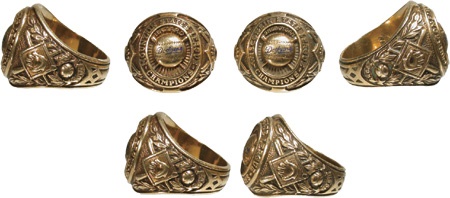 1951 & 1952 Brooklyn Dodgers Minor League Championship Rings (2)