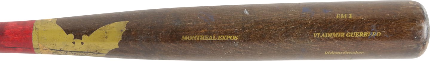 - 2002 Vladimir Guerrero Montreal Expos Game Used Bat (PSA GU 10)