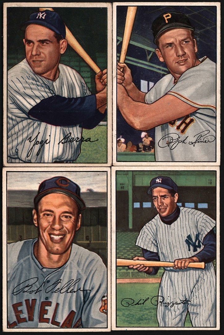 - 1952 Bowman Baseball Card Partial Set w/Hall of Famers & Stars (156/252)