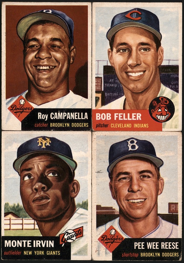 - 953 Topps Baseball Card Collection (67) w/Hall Of Famers