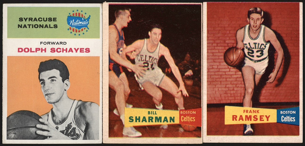 Basketball Cards - 1957-1961 Topps & Fleer Basketball Collection (12) w/HOF Rookie Cards
