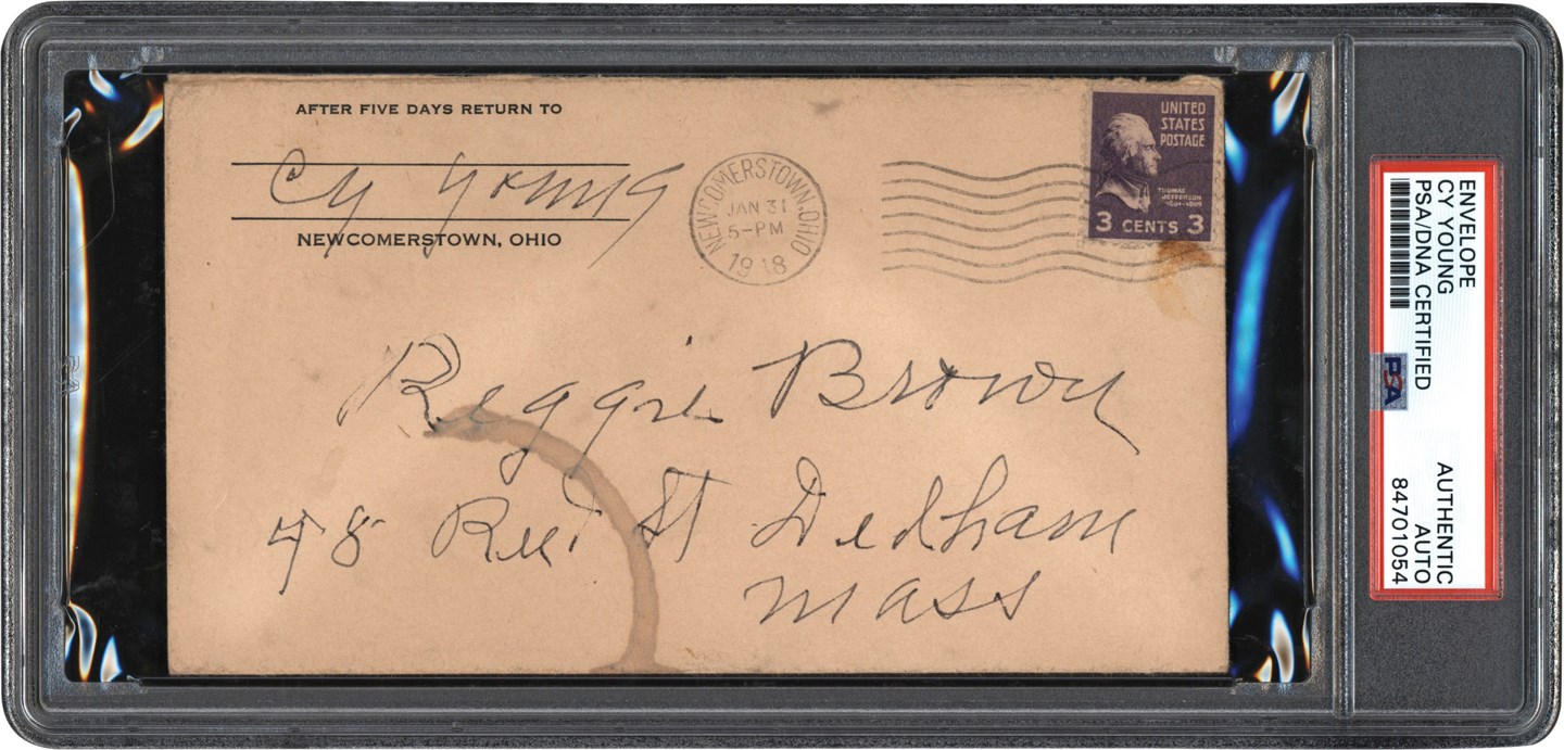 - Cy Young Signed Envelope (PSA)