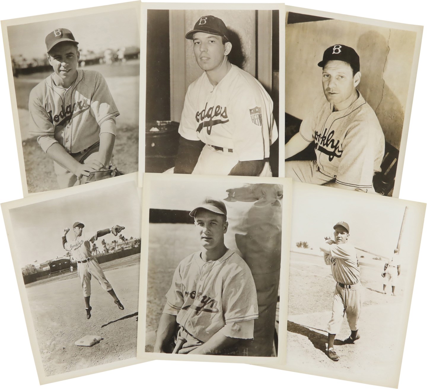 - 1940s-50s Brooklyn Dodgers Original Photograph Collection w/Some Used for Cards (28)
