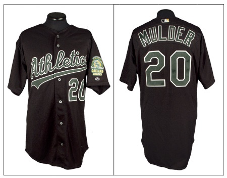 Baseball Jerseys - 2000 Mark Mulder Game Worn Jersey