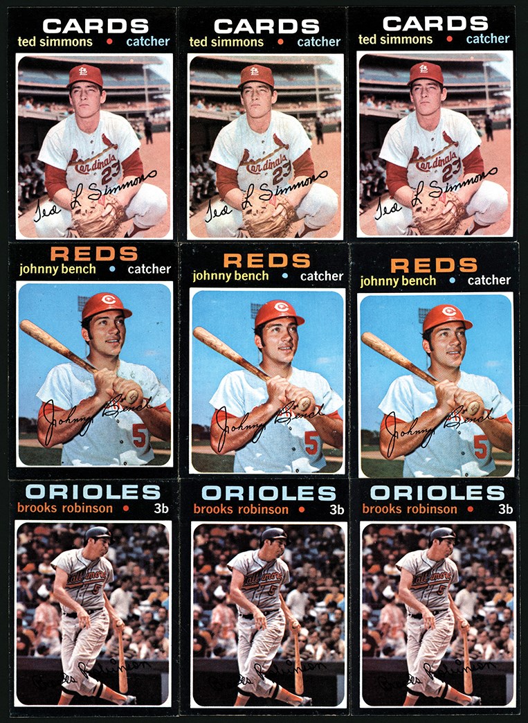 - 1971 Topps Baseball HOFers & Stars Card Collection (200+)