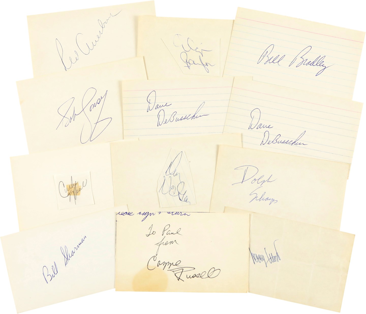 - NBA Signed Index Card Collection (49)