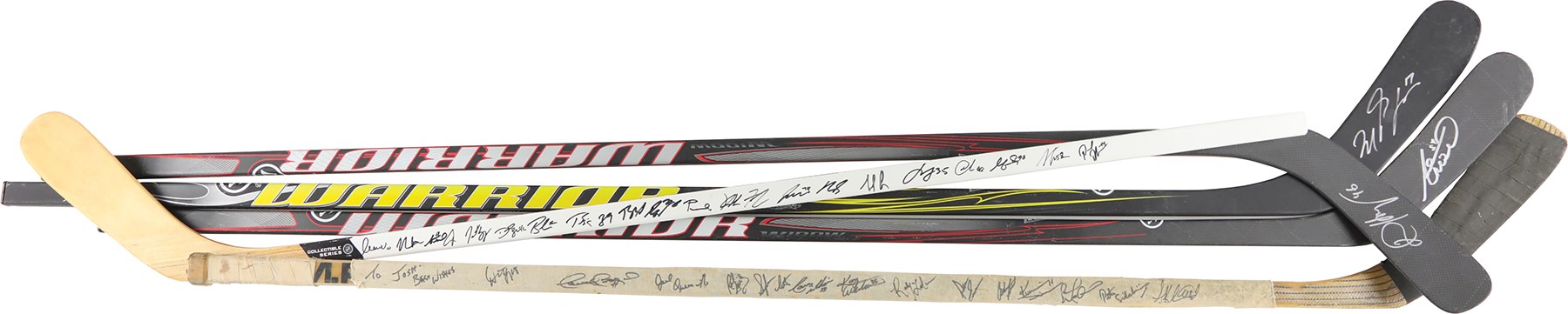 - Signed Hockey Stick Collection w/Bruins & Whalers (5)