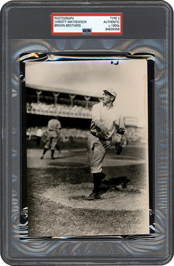The Brown Brothers Photograph Collection - Christy Mathewson Photograph (PSA Type II)