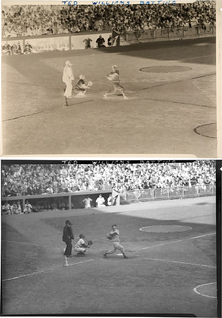 The Brown Brothers Photograph Collection - 1951 Ted Williams "At Bat" Film Negative