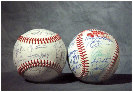 1973 & 1986 New York Mets Team Signed Baseballs