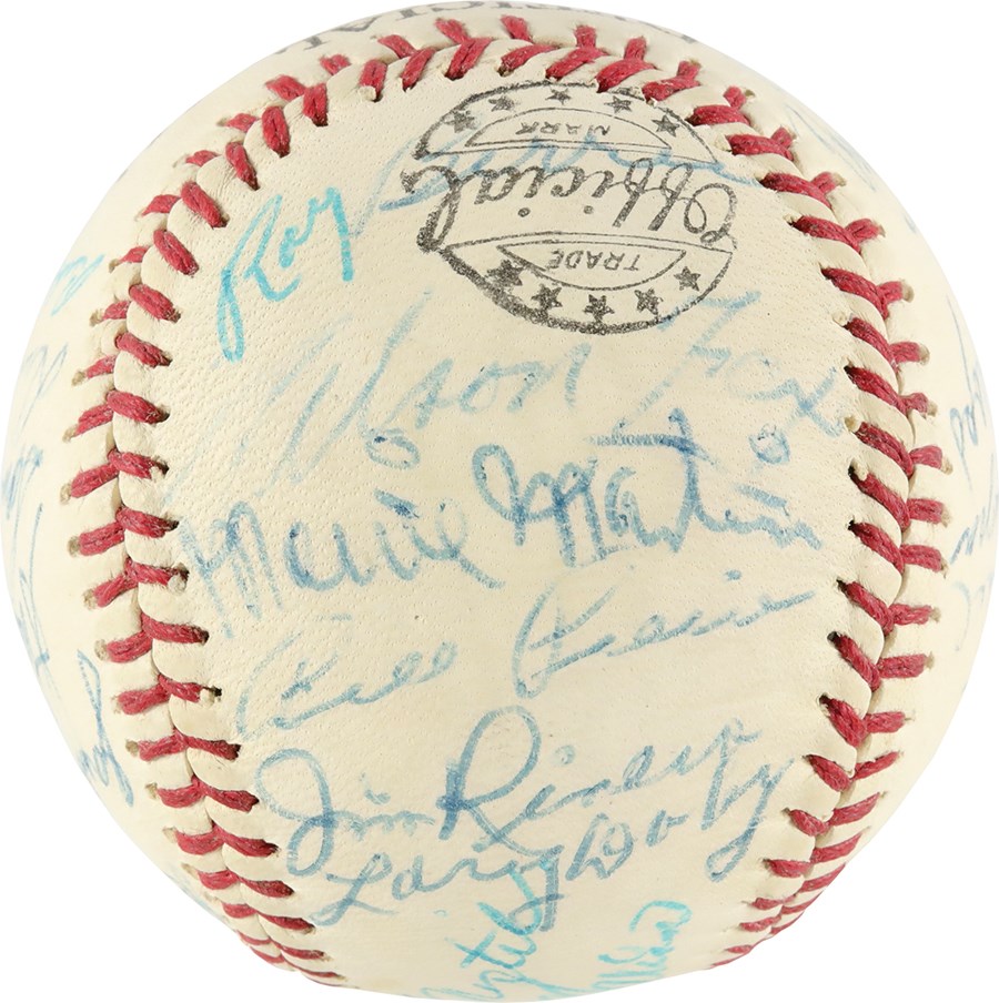 Baseball Autographs - 1956 Chicago White Sox Team-Signed Baseball w/Nellie Fox