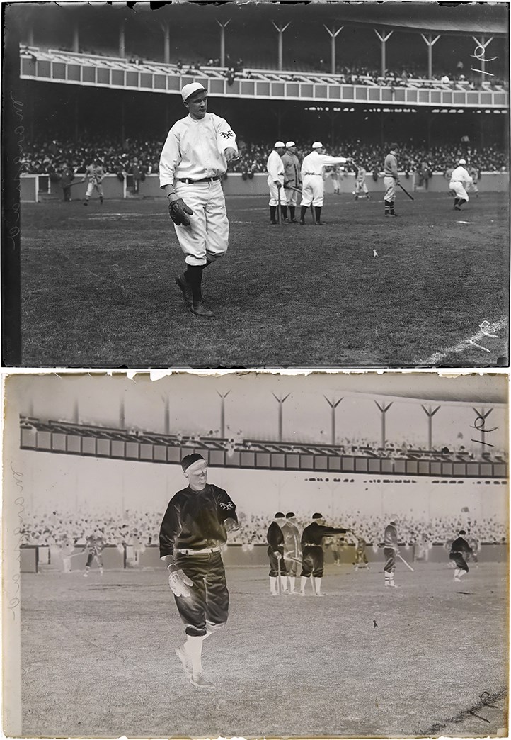 The Brown Brothers Photograph Collection - Rube Marquard Rookie Era Original Glass Plate Negative