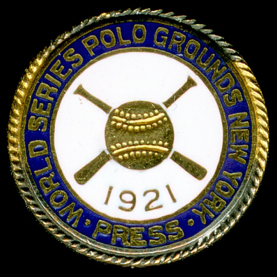 1921 World Series Press Pin