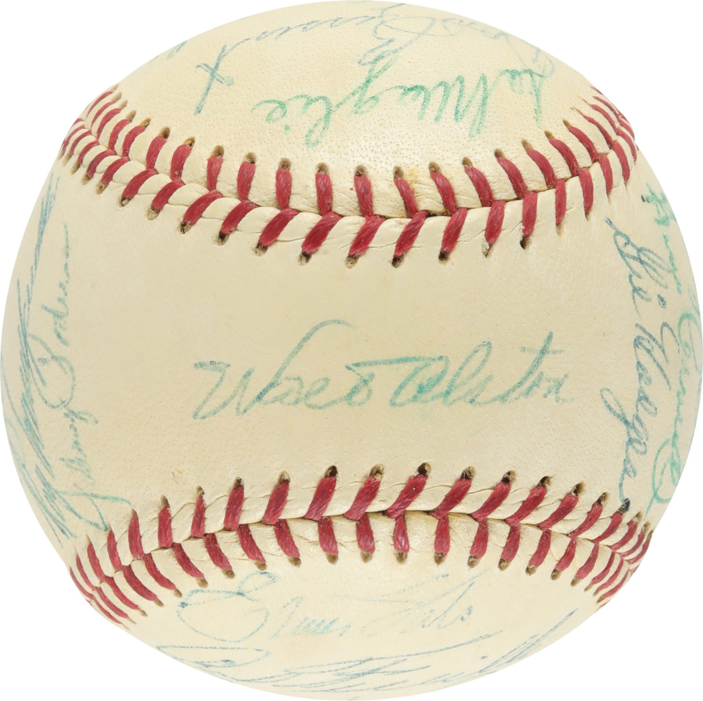 - 1957 Brooklyn Dodgers Team-Signed Baseball (PSA)