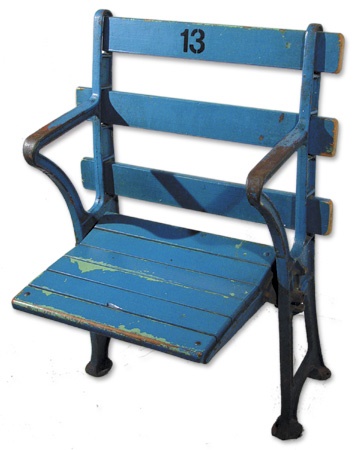 - 1923 Yankee Stadium Seat in Original Unrestored Condition