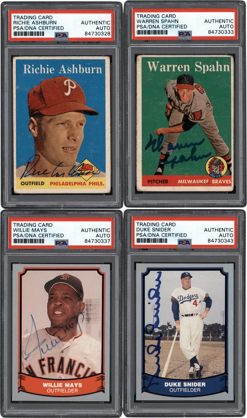 - Signed 1958-1990's Hall of Fame & Star Collection (144)
