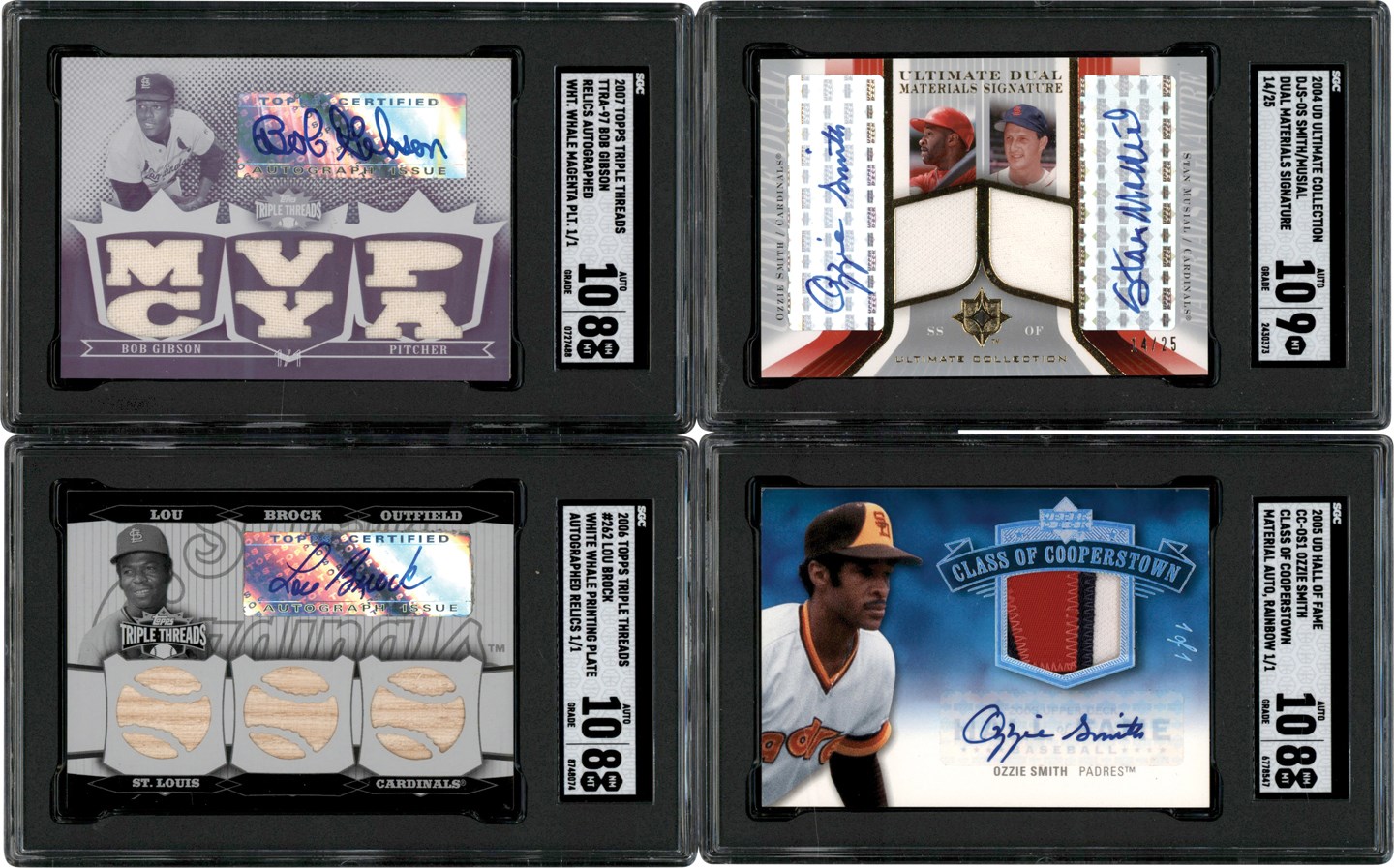 - Signed & Game Used 2000-2014 St.Louis Cardinals Hall Of Fame Collection w/Multiple 1/1s (19)