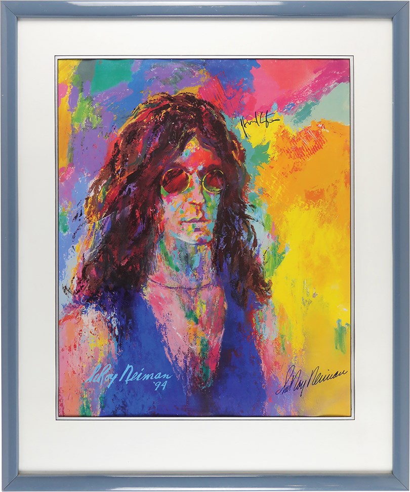 Rock And Pop Culture - Howard Stern LeRoy Nieman Print Signed by Both Stern & Neiman (JSA)