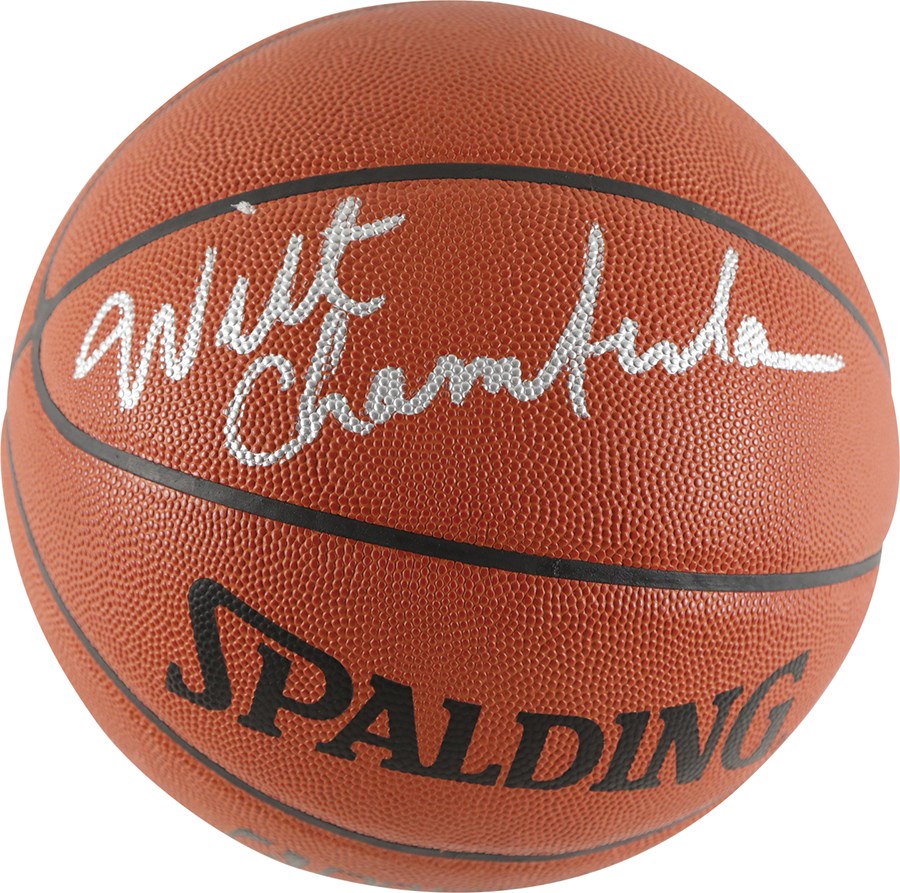 - Wilt Chamberlain Signed Basketball (PSA)