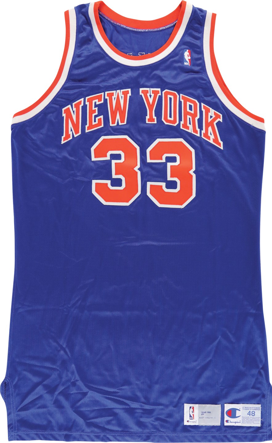 - 1991 Patrick Ewing New York Knicks Team-Issued Jersey