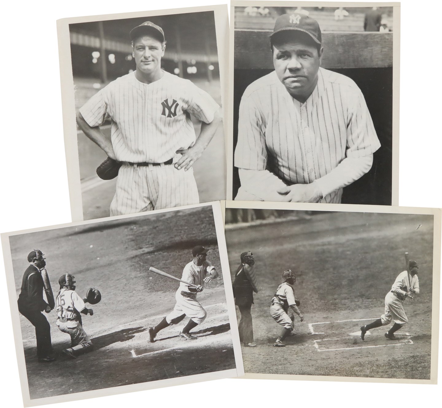 Vintage Sports Photographs - Vintage Babe Ruth and Lou Gehrig Photograph Collection (10)