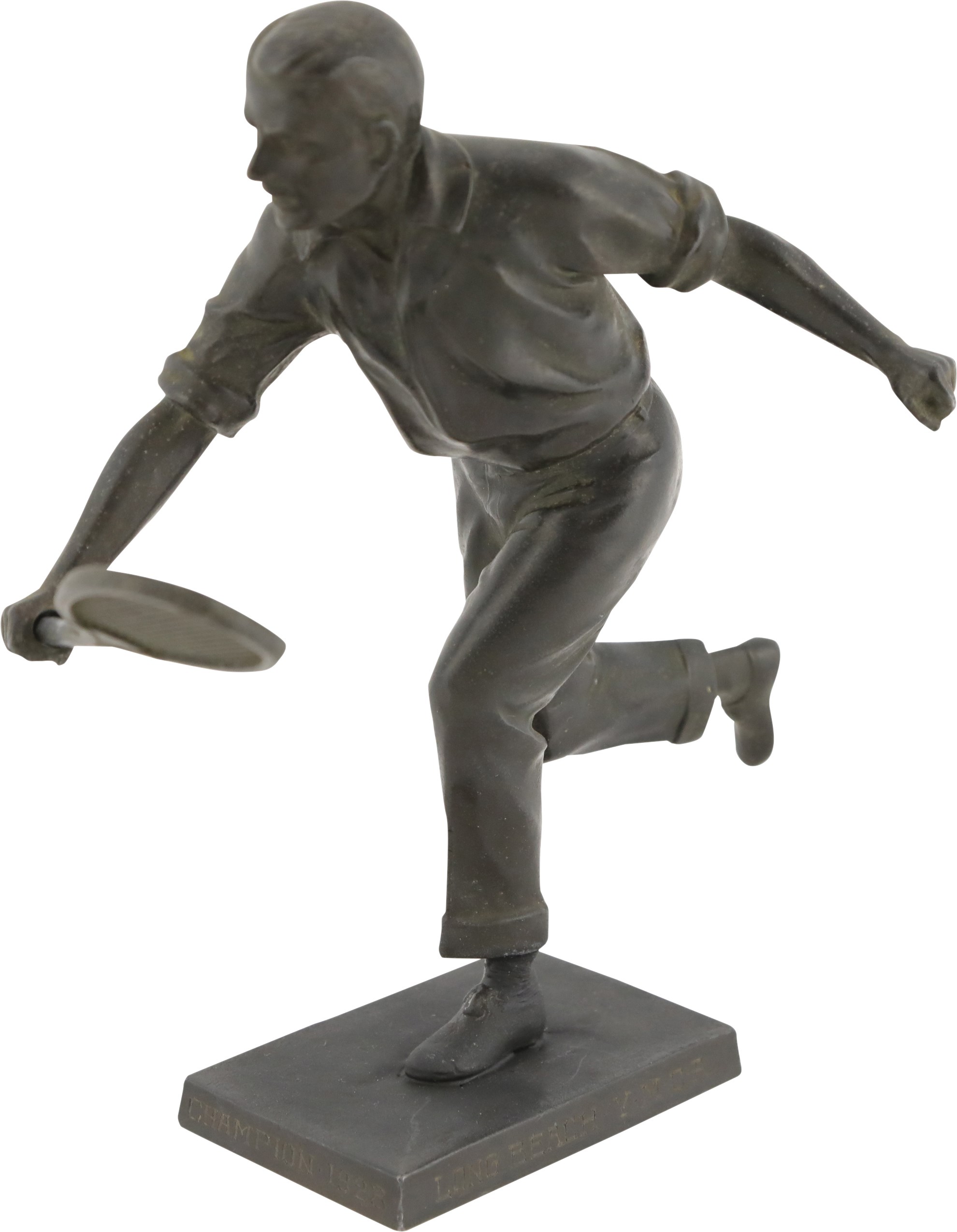 Olympics and All Sports - Beautiful 1928 Bronze Tennis Trophy
