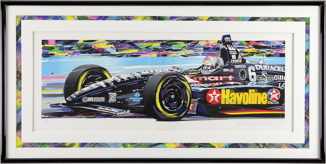 Olympics and All Sports - Michael Andretti Signed Limited Edition Serigraph
