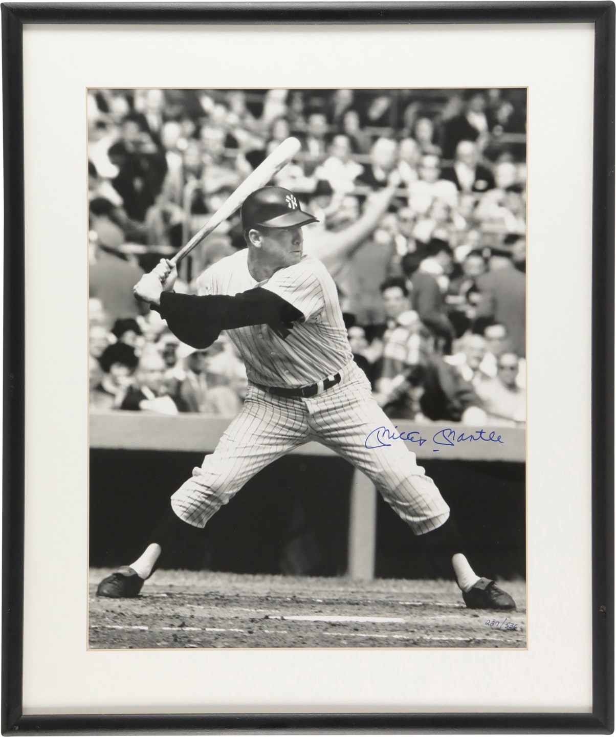 - Mickey Mantle Signed Limited Edition Oversize Photograph LE 287/536