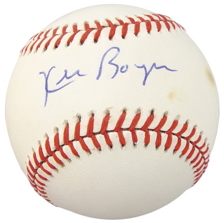 - Ken Boyer Single Signed Baseball