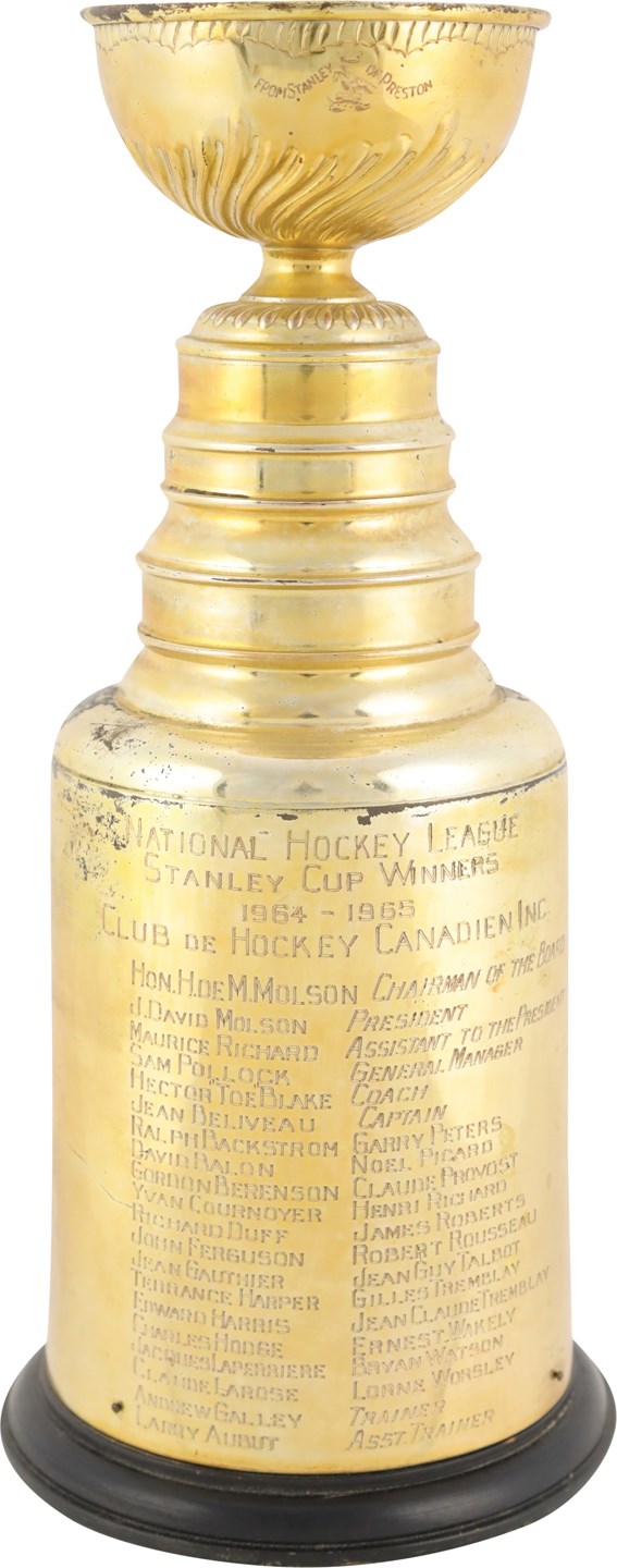 - 1964-65 Montreal Canadians Mini Stanley Cup Championship Trophy