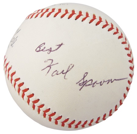 Dodgers - Karl Spooner Single Signed Baseball