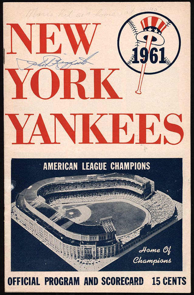 - 1961 Roger Maris Record-Breaking 61st Home Run Program